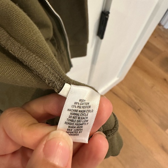 BOGO Bonobos Men’s Green zip up jacket with pockets - Picture 5 of 7